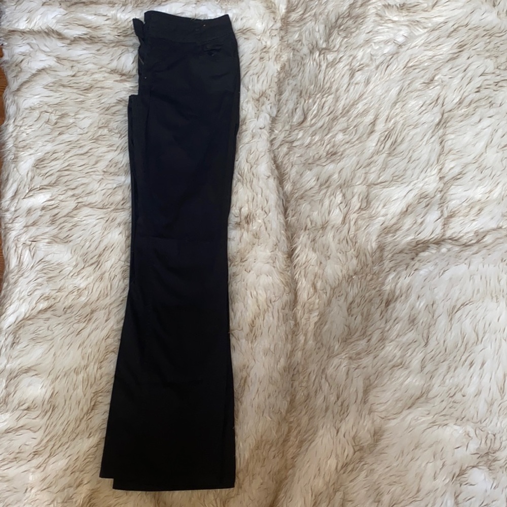 Black flare pants